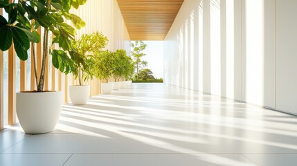 Poster - A modern hospital building with advanced technology and a welcoming atmosphere.