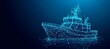© Eva - Digital Ship Sailing On A Futuristic Circuit Board, Technology, Innovation. Engineering, Maritime