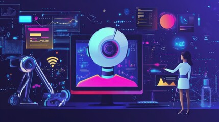 Poster - AI in Marketing: Analyze how businesses use AI to enhance marketing strategies