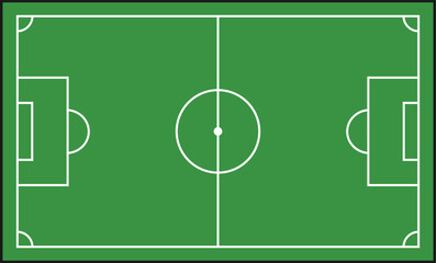 football field line vector. football field or soccer field background. vector green court for create