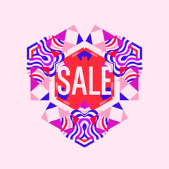 Poster - A bright banner encouraging customers to buy. A poster for the sale of goods. Design for the website and store. Graphic products.