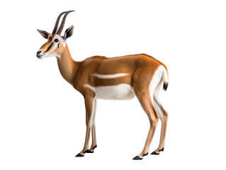 Wall Mural - african springbok isolated on transparent background