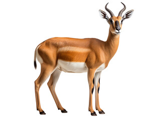 Wall Mural - an antelope is standing isolated on transparent background