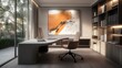 © Parveen - A modern home office with a sleek