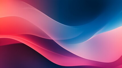 Poster - Abstract Blue Pink Gradient Background
