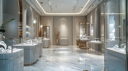Aufkleber - A jewelry store, modern style.