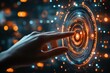© Vlad - Activate: Human Finger Activates Futuristic AI on Touch Screen Display