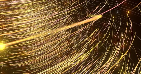Poster - Light and stripes, glow abstract effect, paint splash,