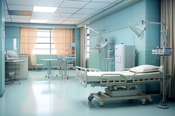 Canvas Print - Hospital hospital architecture furniture.