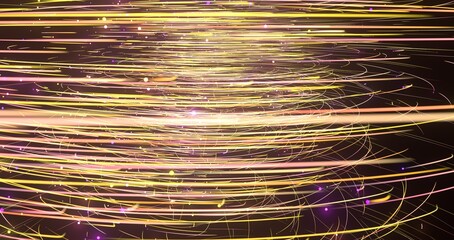 Poster - A dynamic swirl of vibrant lights
