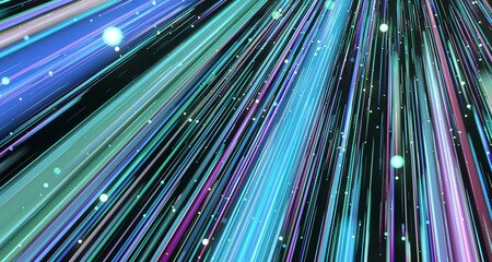 Poster - A dynamic swirl of vibrant lights