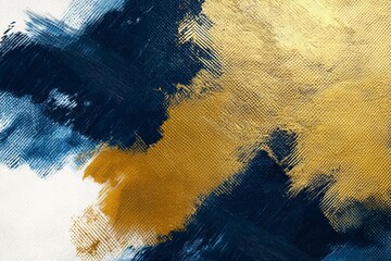 Modern abstract oil painting, artistic background. Golden texture. Oil painting on canvas. paint strokes