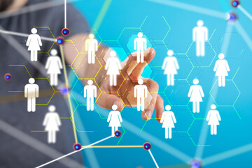 Aufkleber - digital medical futuristic interface 3D rendering