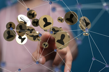 Poster - conference team work connection digital concept