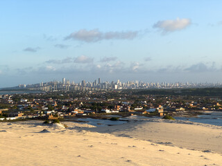 Genipabu dunes, Brazil at sunset