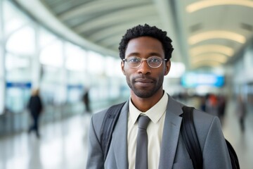 Wall Mural - Airport glasses travel adult.