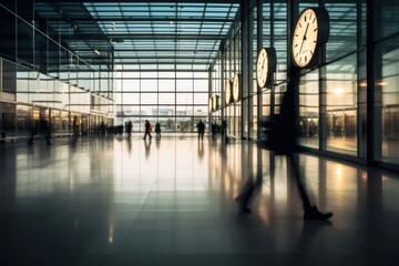 Canvas Print - Airport architecture building infrastructure.