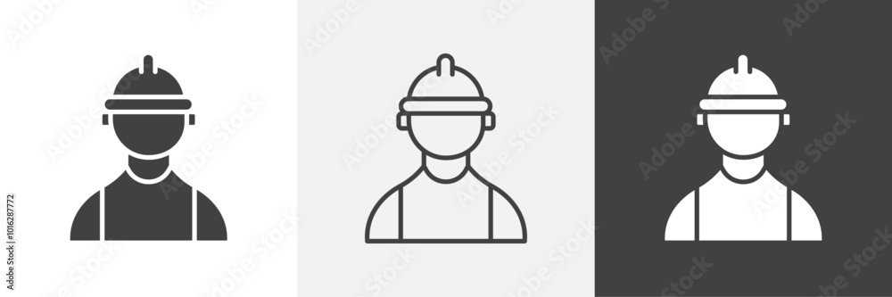 Worker icon. for web ui designs Stock Vector | Adobe Stock