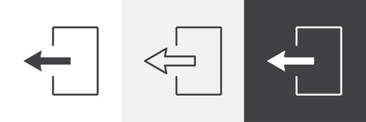 Fototapete - Log out icon. for web ui designs