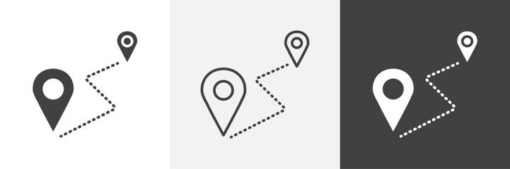 Aufkleber - route icon. for web ui designs