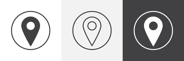 Aufkleber - Navigation pin icon. for web ui designs