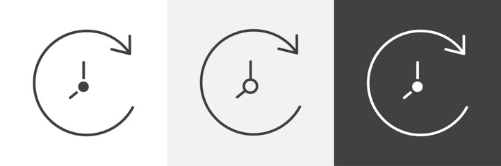 Time forward icon. for web ui designs