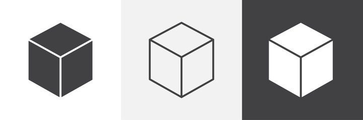 Aufkleber - Cube icon. for web ui designs