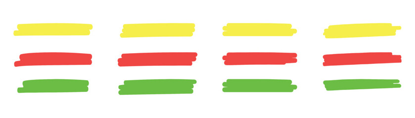 Highlight marker lines. Brush set