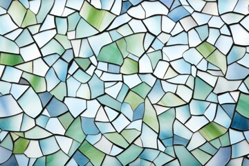 Sticker - Mosaic tiles of sandwich backgrounds shape glass.