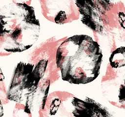 Canvas Print - Seamless tissue pattern, brush strokes print.