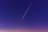 Comet Tsuchinshan Atlas C 2023 A3, periodic comet passing perihelion September 2024, star map night morning sky backgrounds sunrise dawn sunset