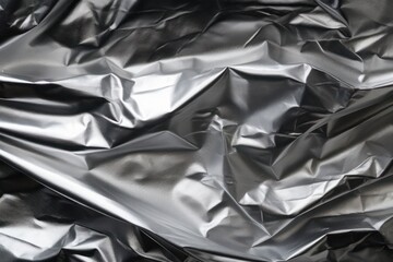 Poster - Aluminum foil texture backgrounds monochrome aluminium.