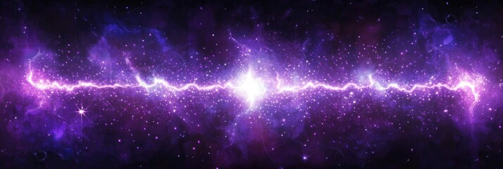 Wall Mural - a vibrant cosmic scene depicting a burst of energy in a colorful galaxy.