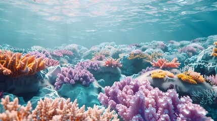 Poster - Vibrant Synthetic Coral Reef Designed to Restore Marine Ecosystems with Enhanced Resilience