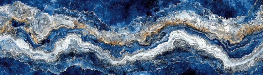 Aufkleber - abstract dramatic blue and white texture design