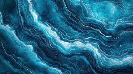 Poster - Alluring Abstract Background in Stunning Blue Tones