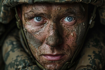 Leinwandbilder - Generative ai photo of soldiers in combat gear with military equipment