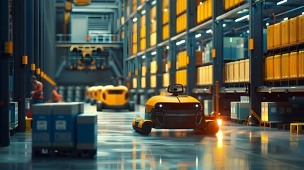 Poster - Autonomous Vehicles Streamlining Warehouse Logistics with Improved Efficiency and Reduced Physical Strain