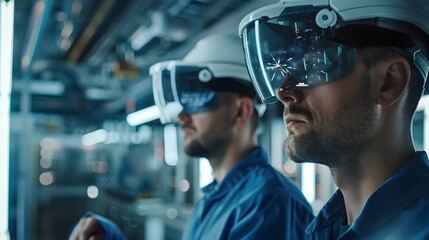Poster - engineers using virtual twins to optimize manufacturing processes for improved productivity and