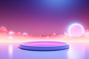 Wall Mural - light lighting purple night.