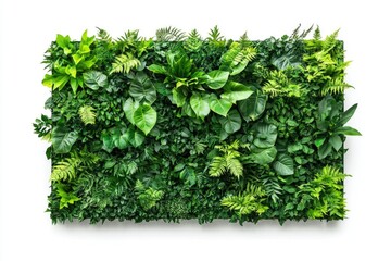 Poster - A vertical garden featuring various plants and foliage.