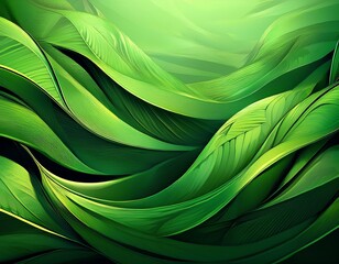 Poster - green abstract nature background