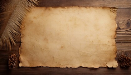 Old blank parchment paper texture