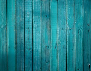 Poster - Old teal colored wooden wall