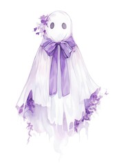 Poster - Purple coquette ghost clothing apparel fashion.