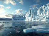 Pollution and natural disasters on this planet, The iceberg is melting.