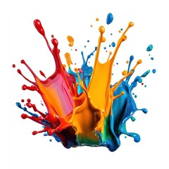 Poster - Vibrant paint splash art