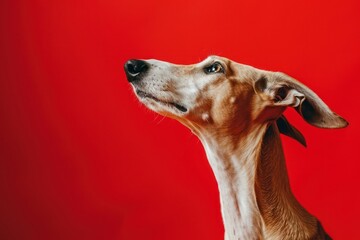 Canvas Print - Greyhound dog mammal animal pet.