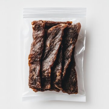 Jerky in Packaging with White Background (5 prompts)