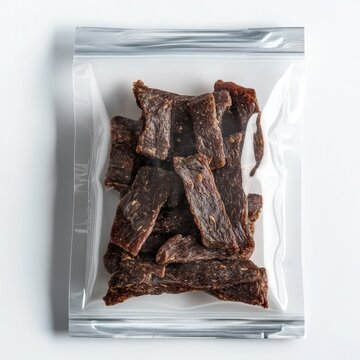 Jerky in Packaging with White Background (5 prompts)